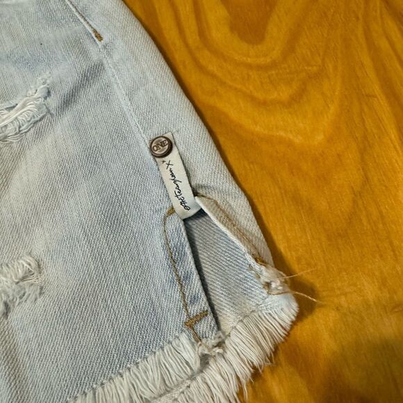 ONE TEASPOON High Waist 2020 Mini Denim Jean Skirt Women’s SIZE 23 - Picture 3 of 9